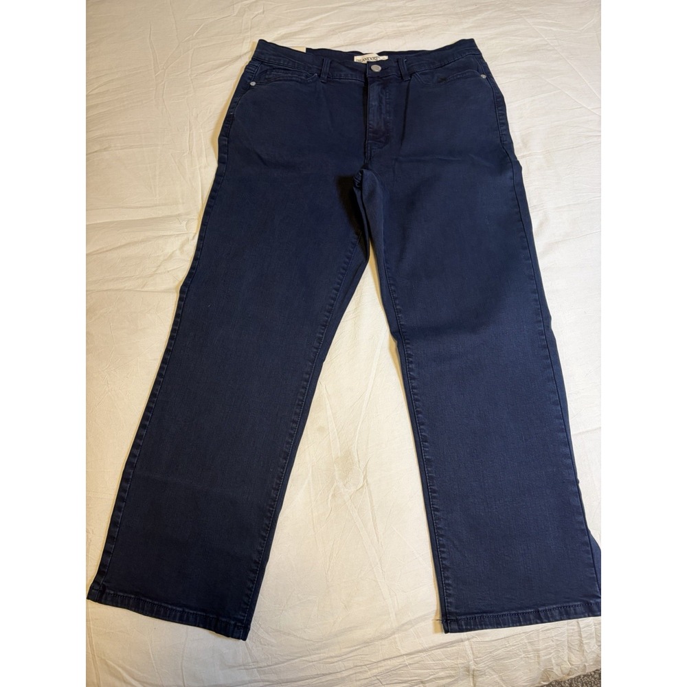 BLANK NYC High Rise Straight Leg Pant ~10/30~Dark Wash Blue Jeans 27" Inseam NWT - Picture 13 of 14